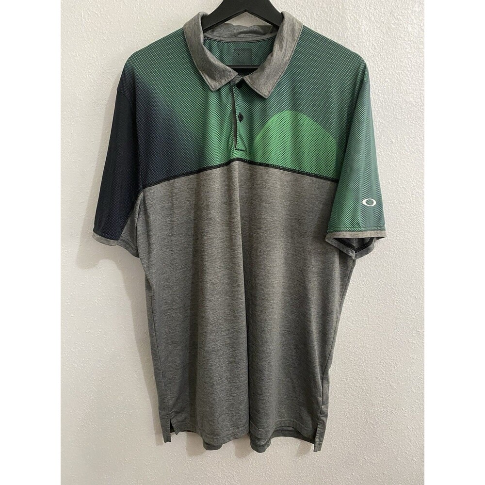 Oakley Men’s Polo Shirt Green Sleeve Logo XL G71